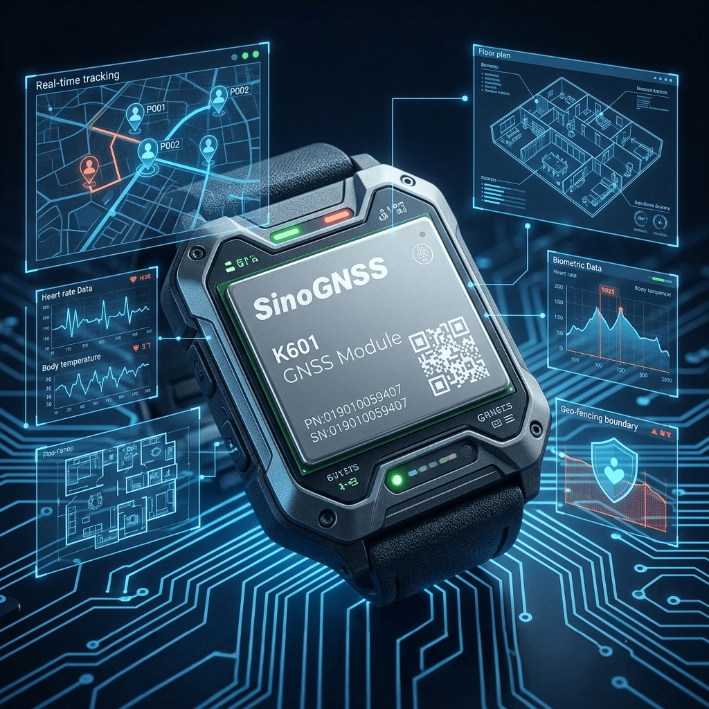 Qtalis K601 GNSS Module Personnel Positioning Application