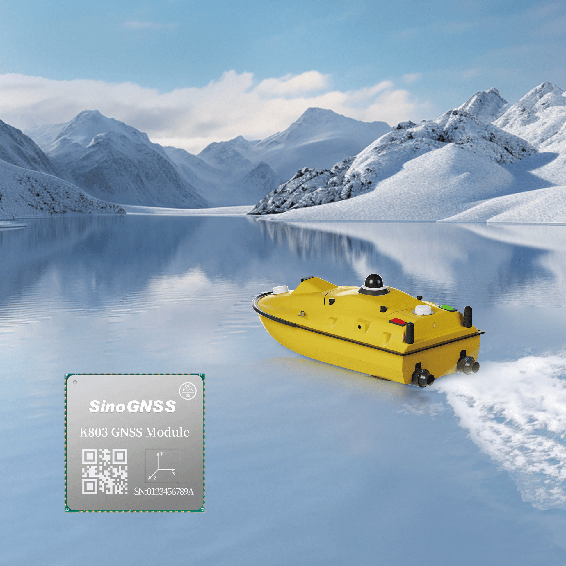 Qtalis K803 GNSS Module for Marine Navigation