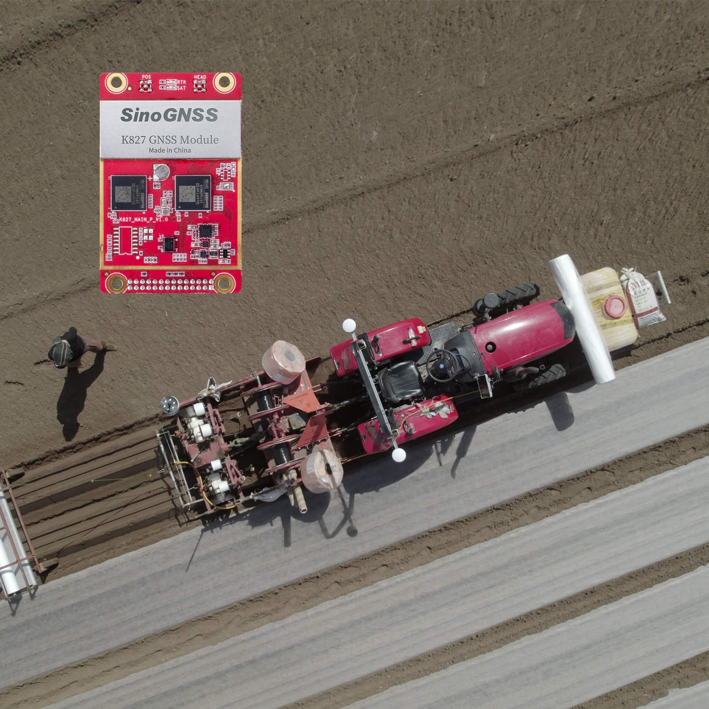 Qtalis K827 GNSS Module for Precision Agriculture