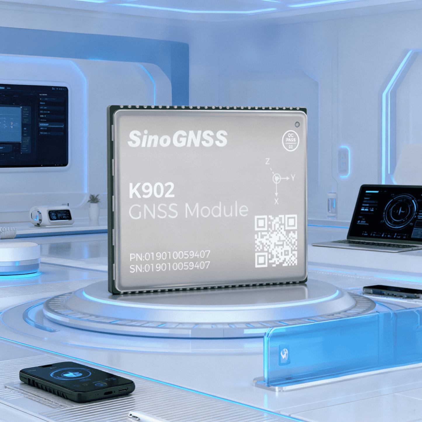 Qtalis K902 GNSS Module for High Precision