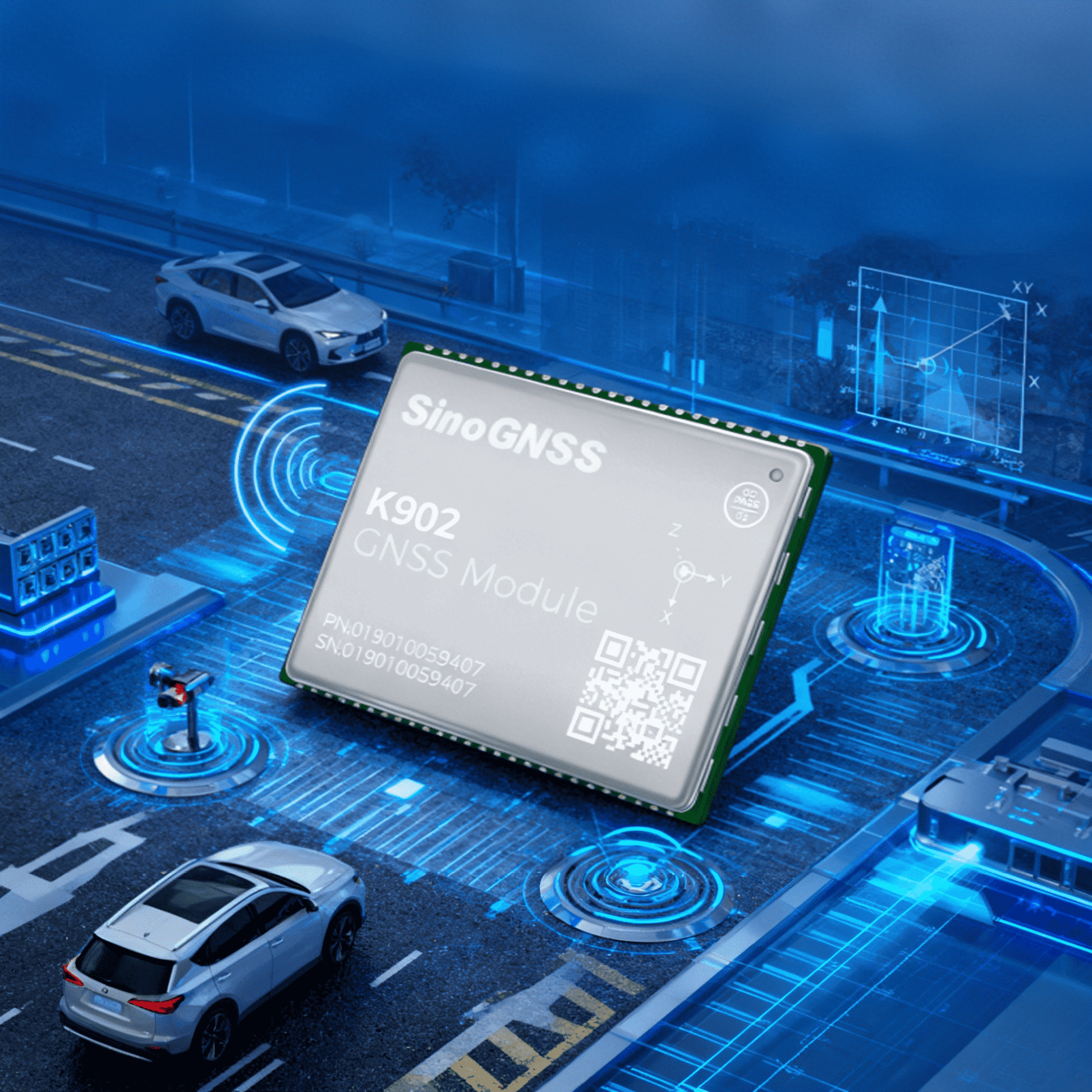 Qtalis K902 GNSS Module for Autonomous Driving
