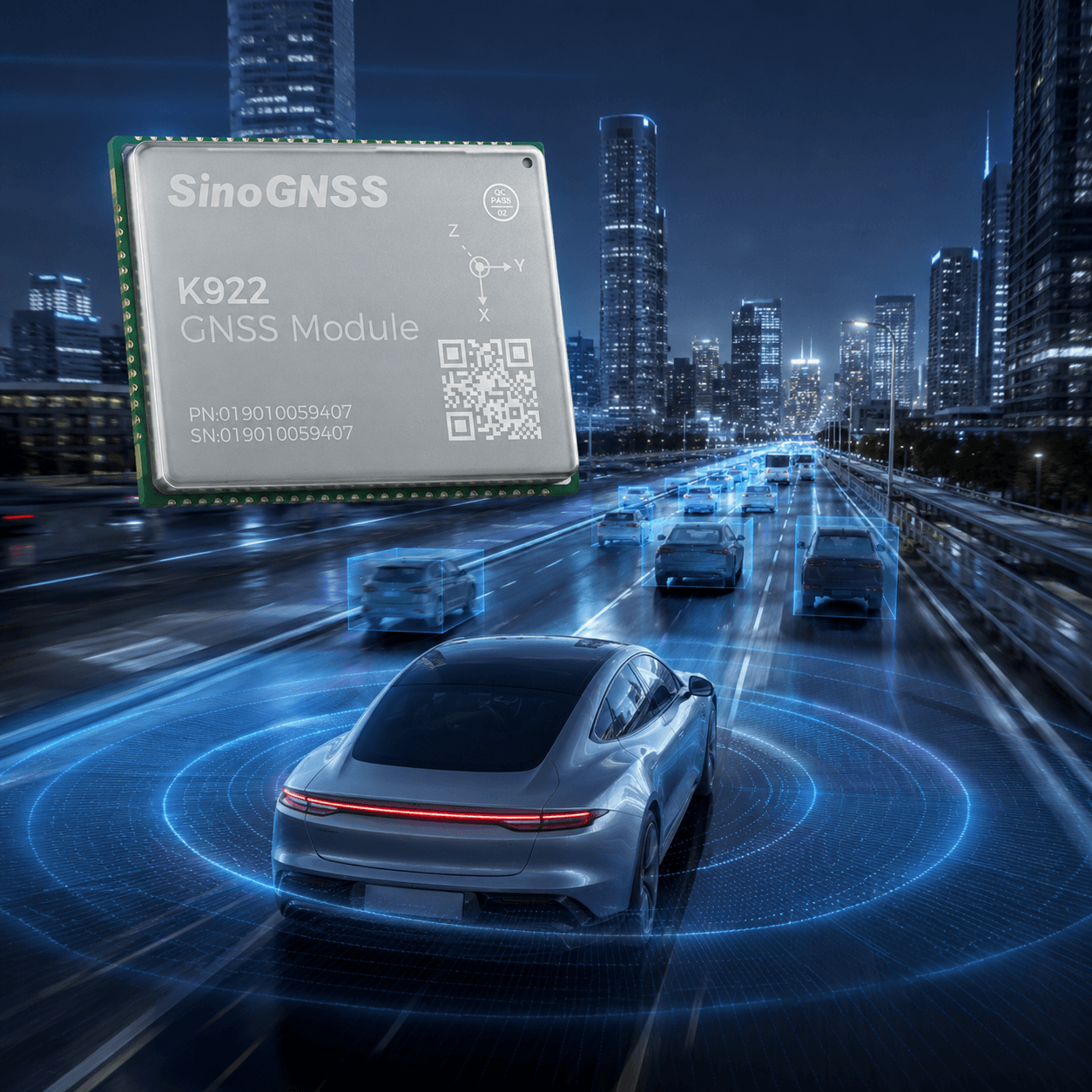 Qtalis K922 GNSS Module Autonomus Driving