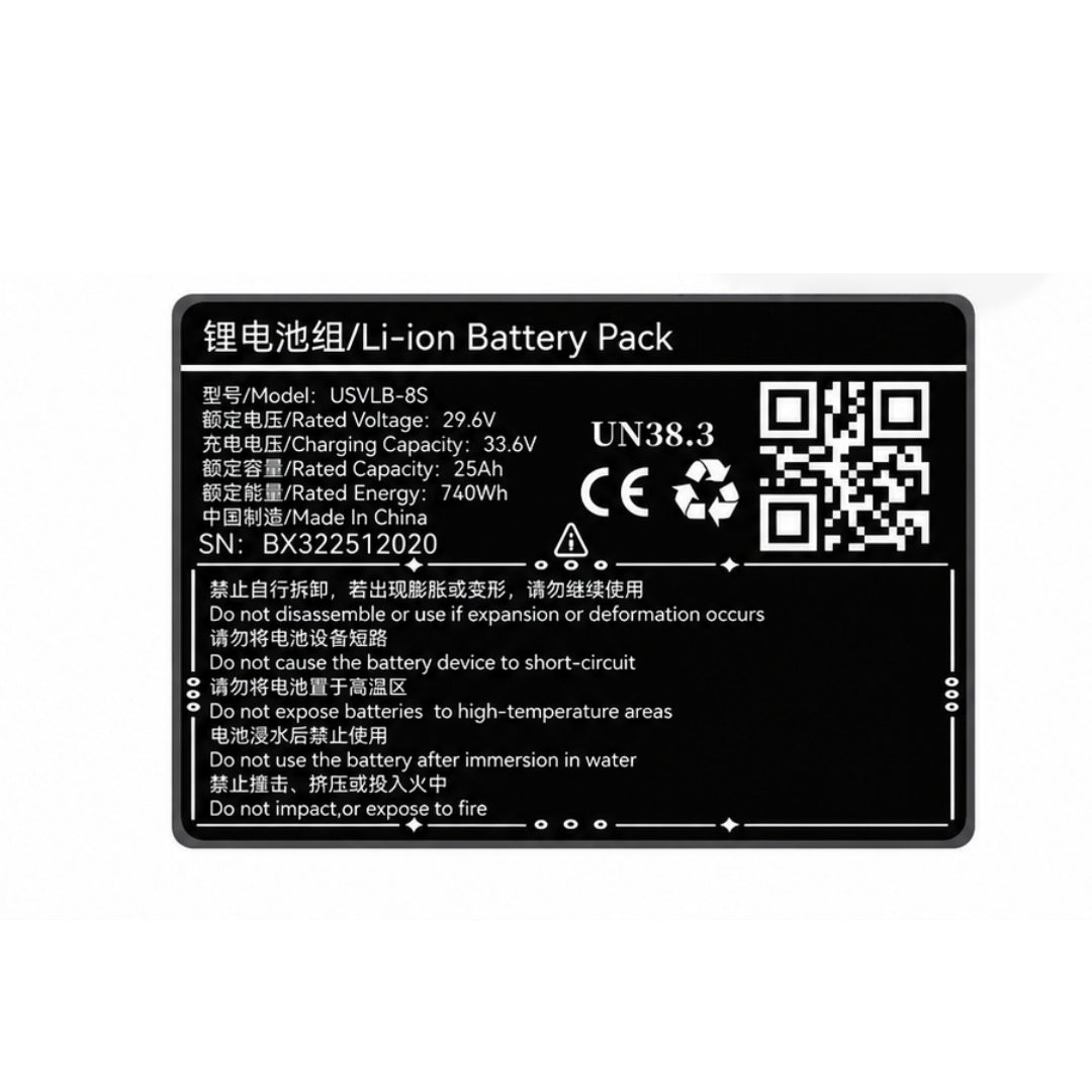 Qtalis Li-ion Battery Pack Specification