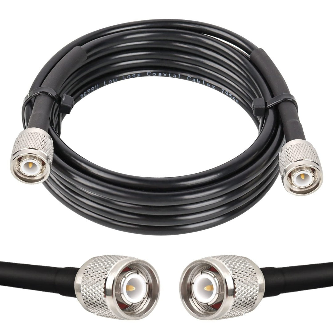 Qtalis TNC to TNC Coaxial Cable Full View